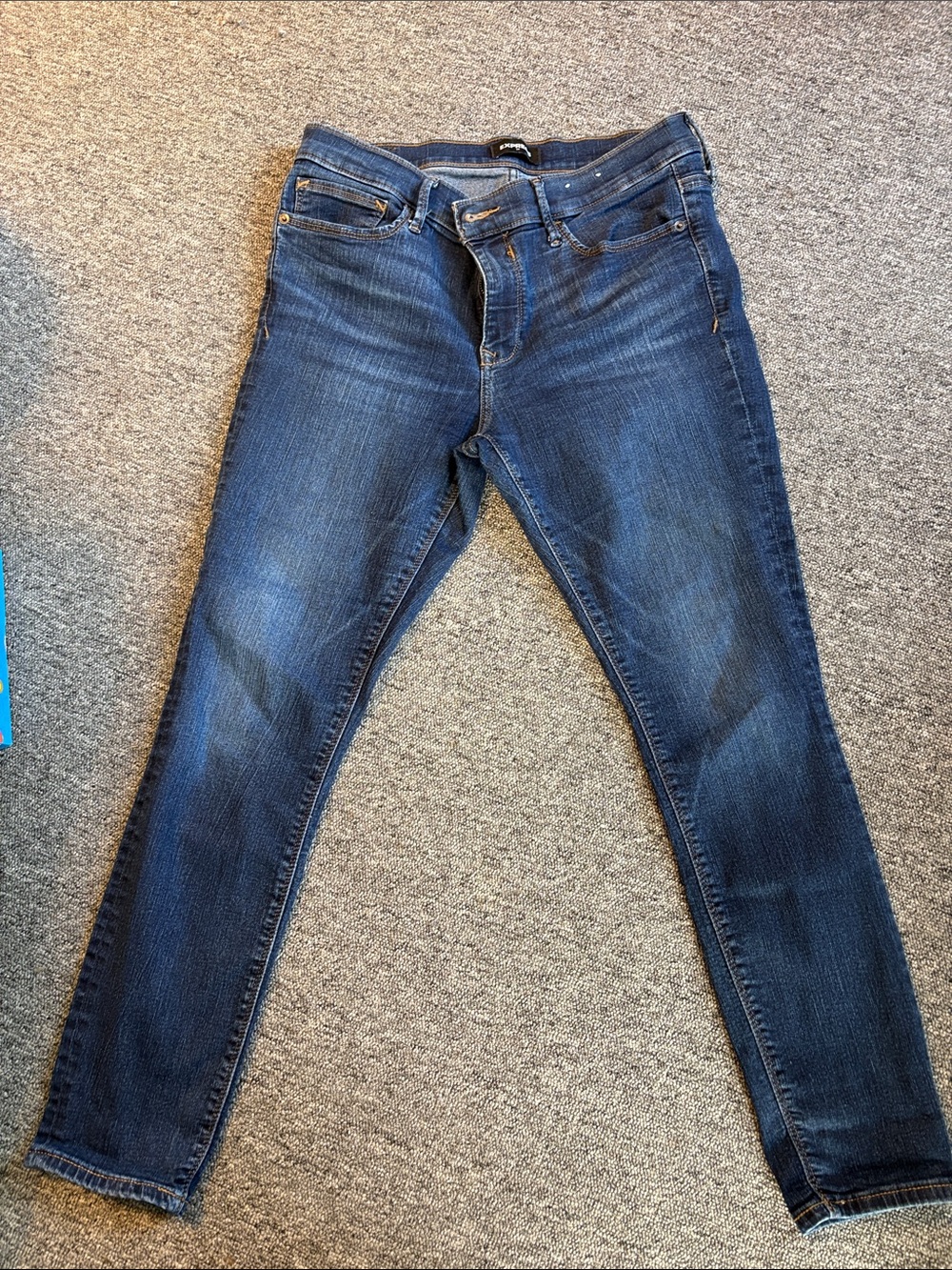Express Women's Dark Blue Skinny Jeans